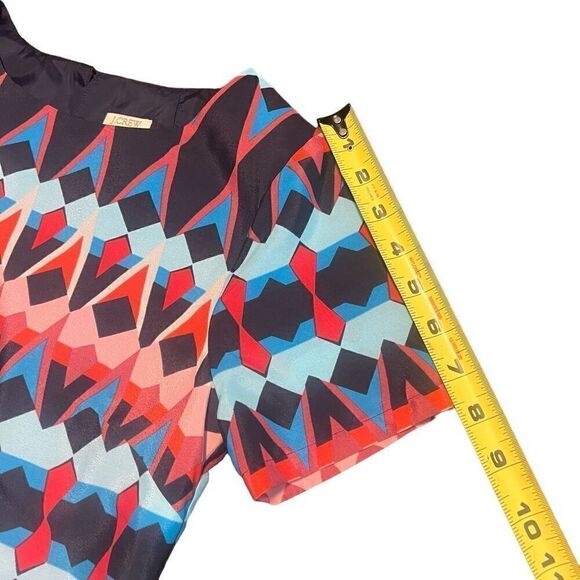 J CREW Geometric Pattern Shift Dress Size 00 - Picture 10 of 10